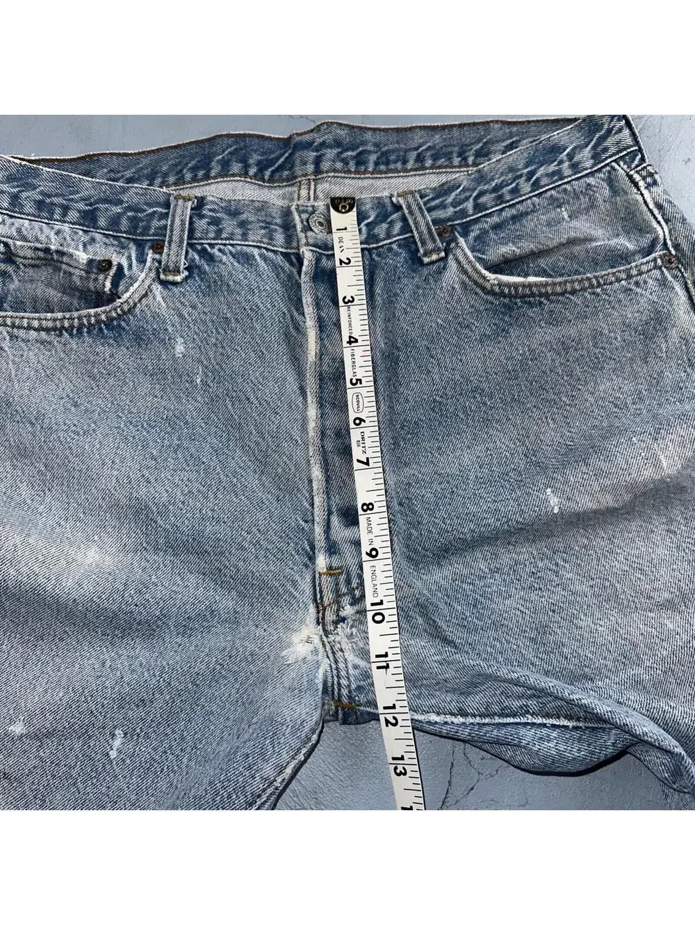 Levis 501 Vintage 80s USA XX Straight Leg Jeans Blue Light Wash 38x33 Act 34x29